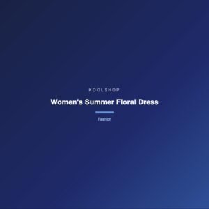 Women's Summer Floral Dress